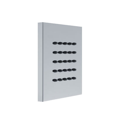 Soffione body jet a parete quadro 100mm in ottone by CeramicStore | Lo specialista del tuo bagno