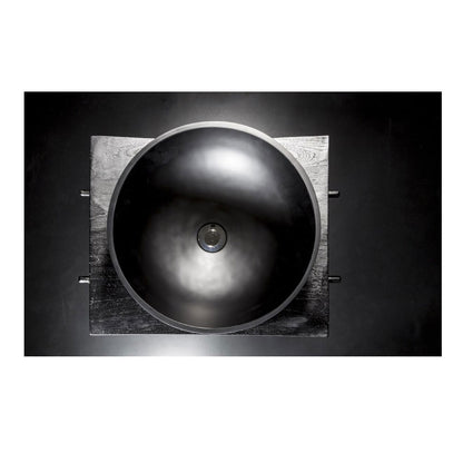 Lavandino da appoggio 'Pop Basin' in resina à˜ 38x15h cm by Cipi - Nero