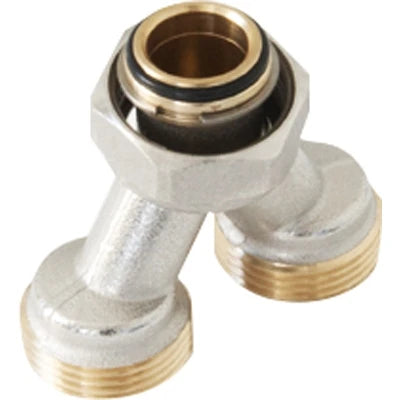 Raccordo a y con girello e attacchi 3/4 x18 tiemme g3/4 3/4 x18