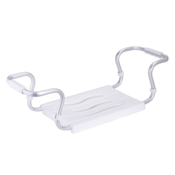 Sedile per vasca  allungabile da 55 a 70cm di colore Bianco carico Massimo 120 kg
