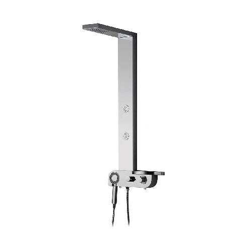 Pannello doccia florencia acciaio inox lucidato