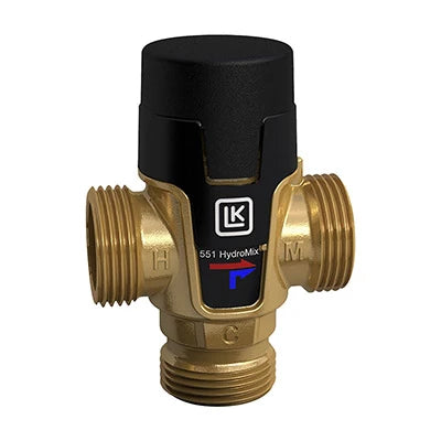 Miscelatore termostatico hydro mix lk 551 filettatura maschio 3/4 35 c-65 c