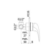 Miscelatore incasso doccia Paffoni serie Duemila - Cromato by CeramicStore | Lo specialista del tuo bagno