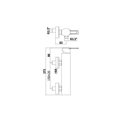 Miscelatore doccia Paffoni serie West - Cromato by CeramicStore | Lo specialista del tuo bagno