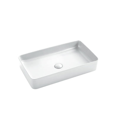 Lavabo da appoggio Rettangolare 60x34 cm Bianco Lucido Ceramica Althea collezione FLAG
