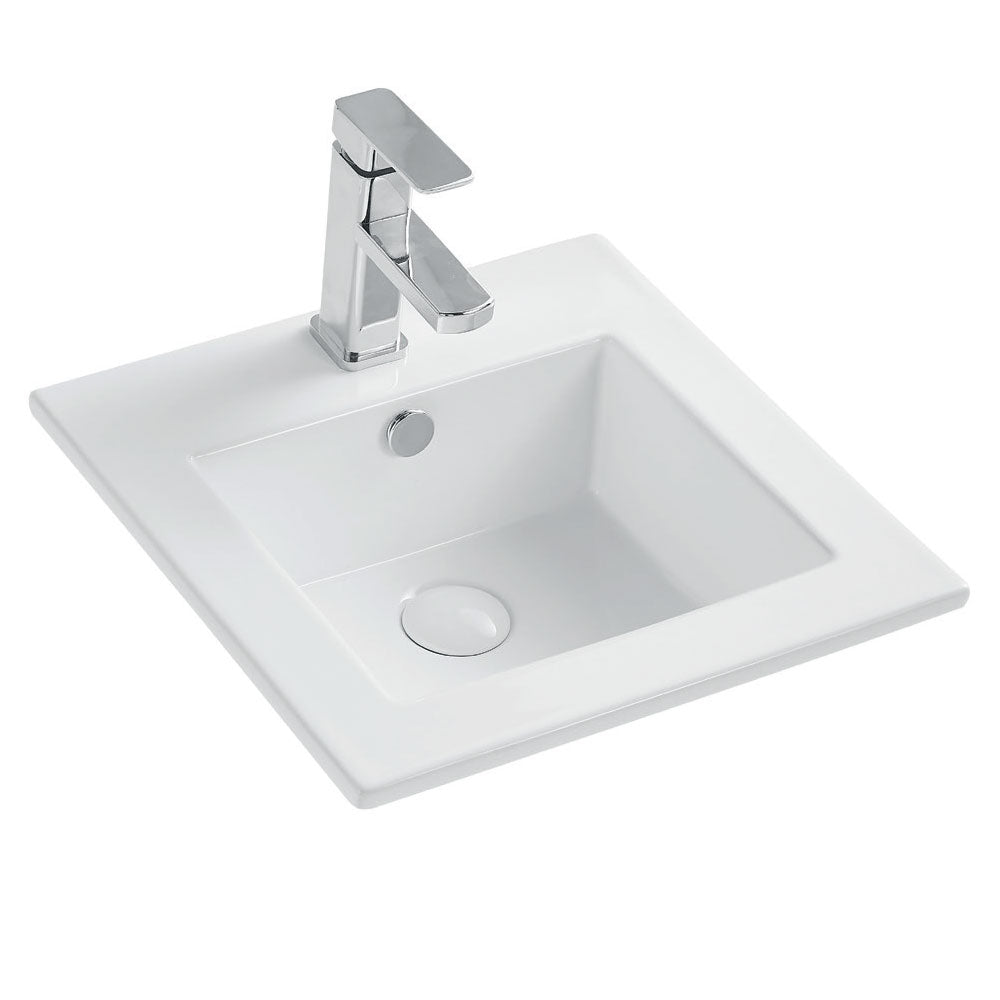 Lavabo da incasso Rettangolare 51x41 cm Bianco Lucido Ceramica Althea collezione BOX by CeramicStore | Lo specialista del tuo bagno