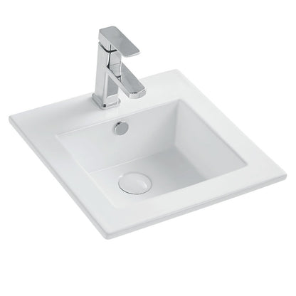 Lavabo da incasso Rettangolare 51x41 cm Bianco Lucido Ceramica Althea collezione BOX by CeramicStore | Lo specialista del tuo bagno
