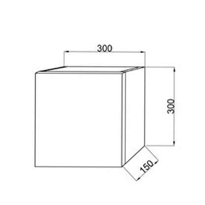 Pensile bagno cubo ad un'anta Rovere Oro Cubi&Co 30 cm by CeramicStore | Lo specialista del tuo bagno