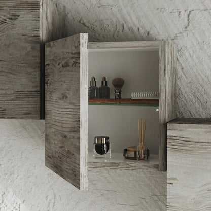 Pensile bagno cubo ad un'anta Grigio Antico Cubi&Co cm 30 by CeramicStore | Lo specialista del tuo bagno