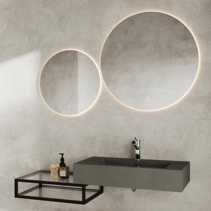 Specchio touch cerchio retroilluminato LED Cubi&Co 60 cm by CeramicStore | Lo specialista del tuo bagno