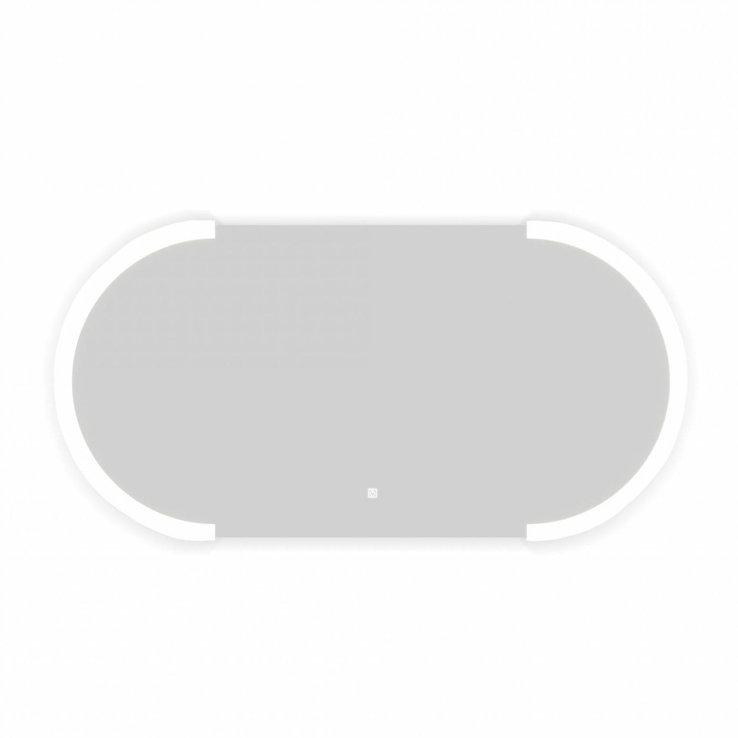 Specchio touch ovale orizzontale con luce LED integrata Cubi&Co 120x60 cm by CeramicStore | Lo specialista del tuo bagno