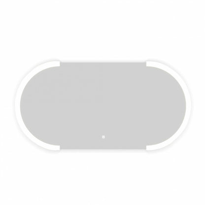 Specchio touch ovale orizzontale con luce LED integrata Cubi&Co 120x60 cm by CeramicStore | Lo specialista del tuo bagno