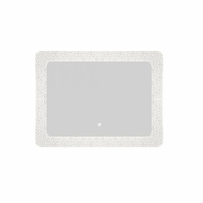 Specchio touch rettangolo ornamentale con luce LED integrata Cubi&Co 80x60 cm by CeramicStore | Lo specialista del tuo bagno