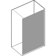 Parete doccia Walk In cm 90 in cristallo temperato specchiato 8mm collezione Beauty Black Mirror con profili neri by CeramicStore | Lo specialista del tuo bagno