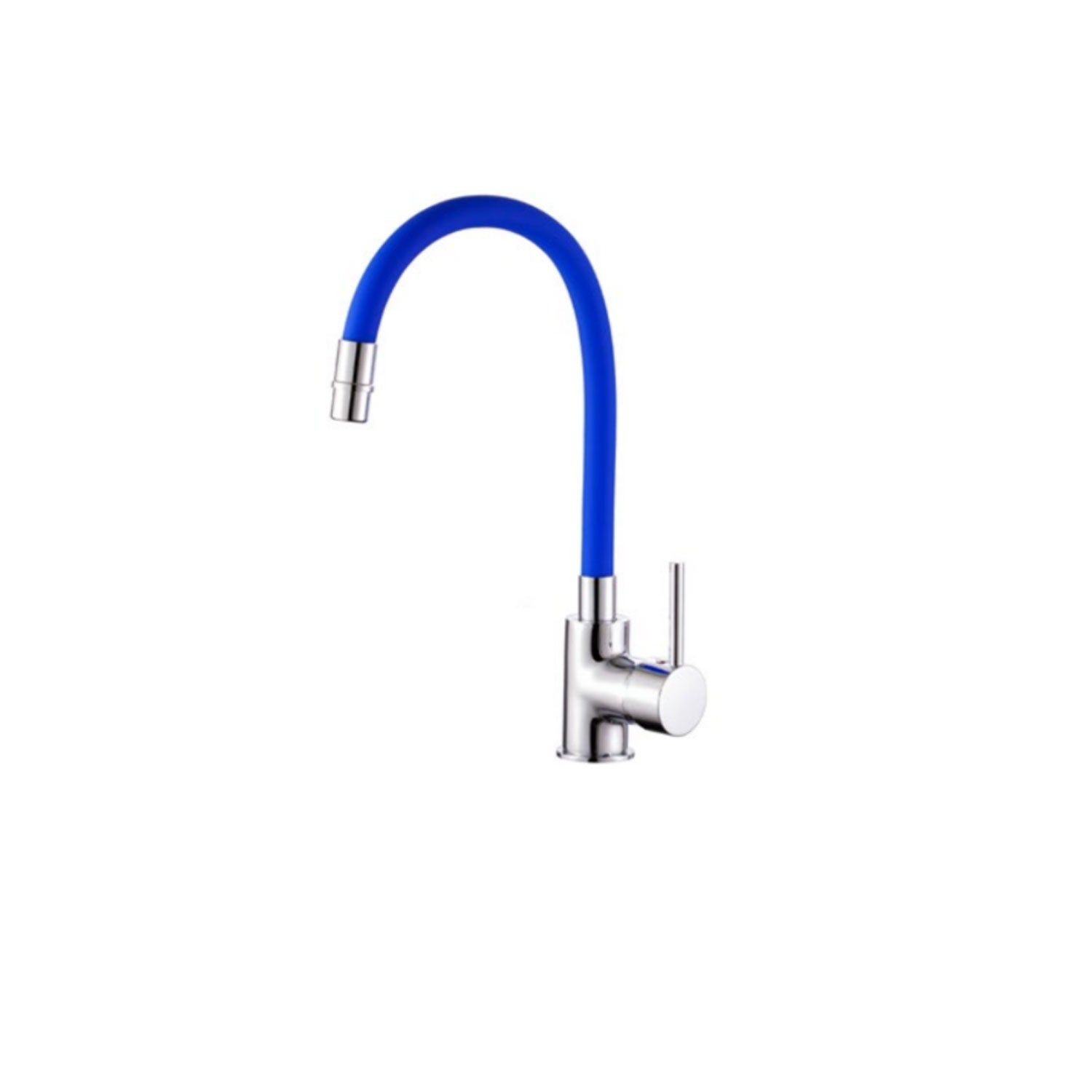 Miscelatore cucina in ottone cromato con canna snodata blu Keller taps by CeramicStore | Lo specialista del tuo bagno