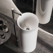 Lavabo freestanding tondo BathCore modello Petit diametro 36 cm - Bianco lucido by CeramicStore | Lo specialista del tuo bagno