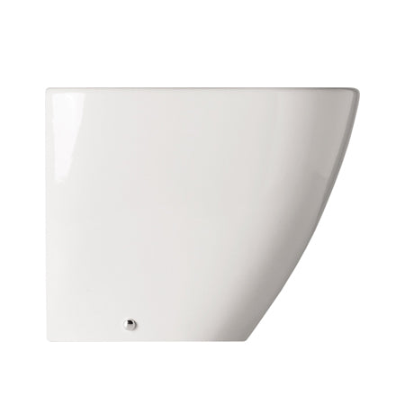 Bidet filomuro monoforo con troppopieno 52x36 cm in ceramica bianca lucida modello Cover Althea