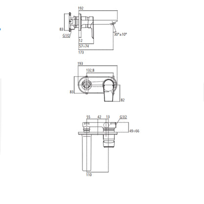 Rubinetto miscelatore lavabo a parete Ideal Standard Ceramix by CeramicStore | Lo specialista del tuo bagno