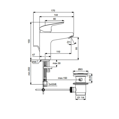 Miscelatore lavabo con BlueStart Ceraflex Ideal Standard by CeramicStore | Lo specialista del tuo bagno