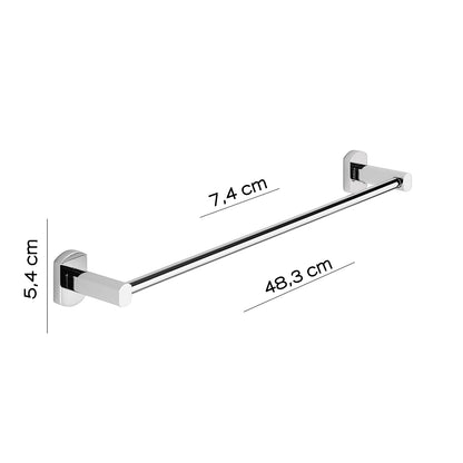 Porta asciugamani 45 cm a parete di Gedy serie Edera Plus - Cromato by CeramicStore | Lo specialista del tuo bagno