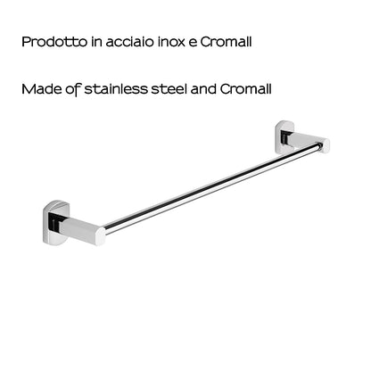 Porta asciugamani 45 cm a parete di Gedy serie Edera Plus - Cromato by CeramicStore | Lo specialista del tuo bagno