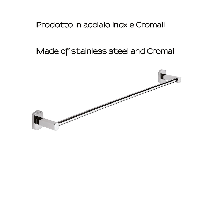 Porta asciugamani 60 cm a parete di Gedy serie Edera Plus - Cromato by CeramicStore | Lo specialista del tuo bagno