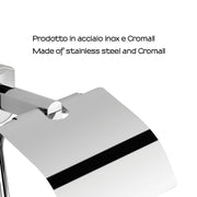 Porta carta igienica coperto a parete di Gedy serie Edera Plus - Cromato