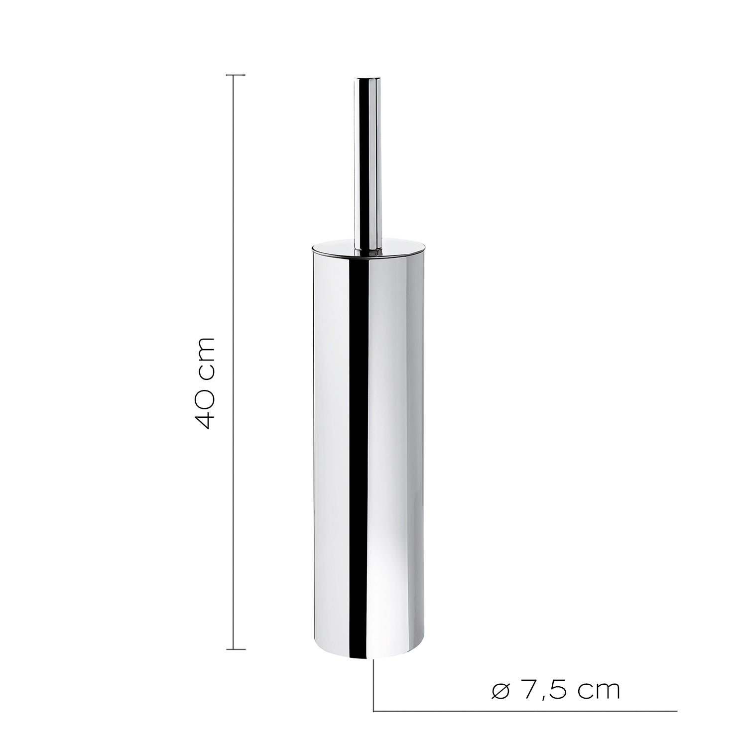 Scopino a pavimento di Gedy serie Edera Plus - Cromato by CeramicStore | Lo specialista del tuo bagno