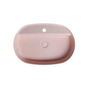 Lavabo d'appoggio ovale con foro BathCore serie Infinity 60x40 color Salmone Opaco by CeramicStore | Lo specialista del tuo bagno