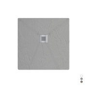 Piatto doccia in mineralmarmo modello Estasi 80x80 cm cemento by CeramicStore | Lo specialista del tuo bagno