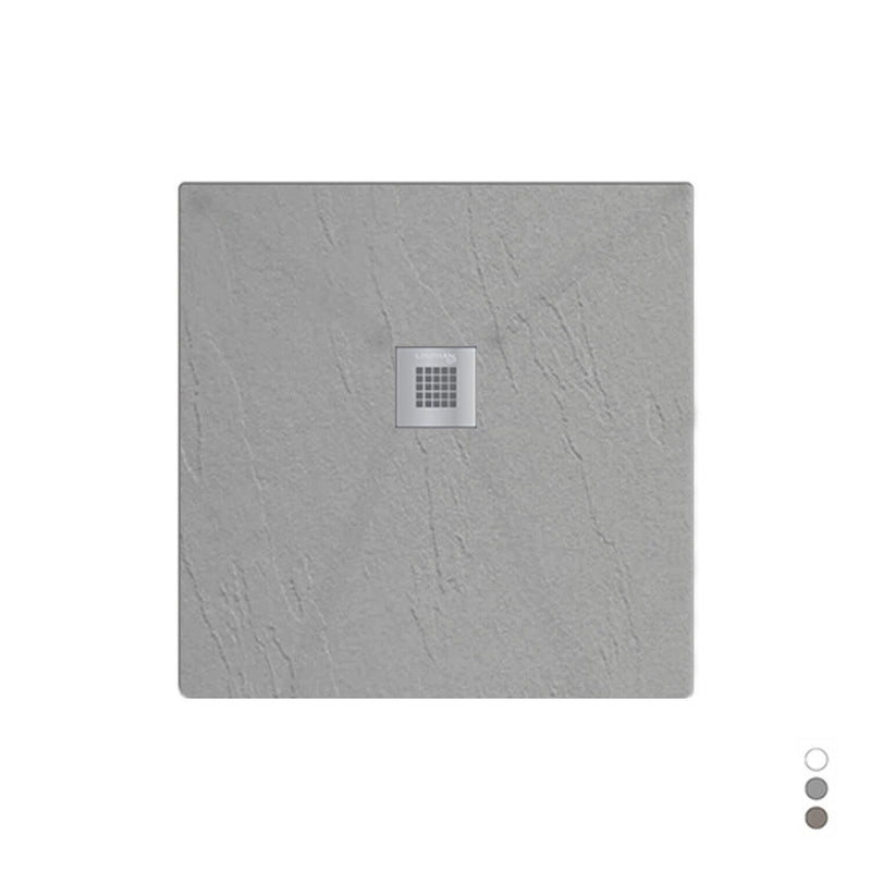 Piatto doccia in mineralmarmo modello Estasi 90x90 cm cemento by CeramicStore | Lo specialista del tuo bagno