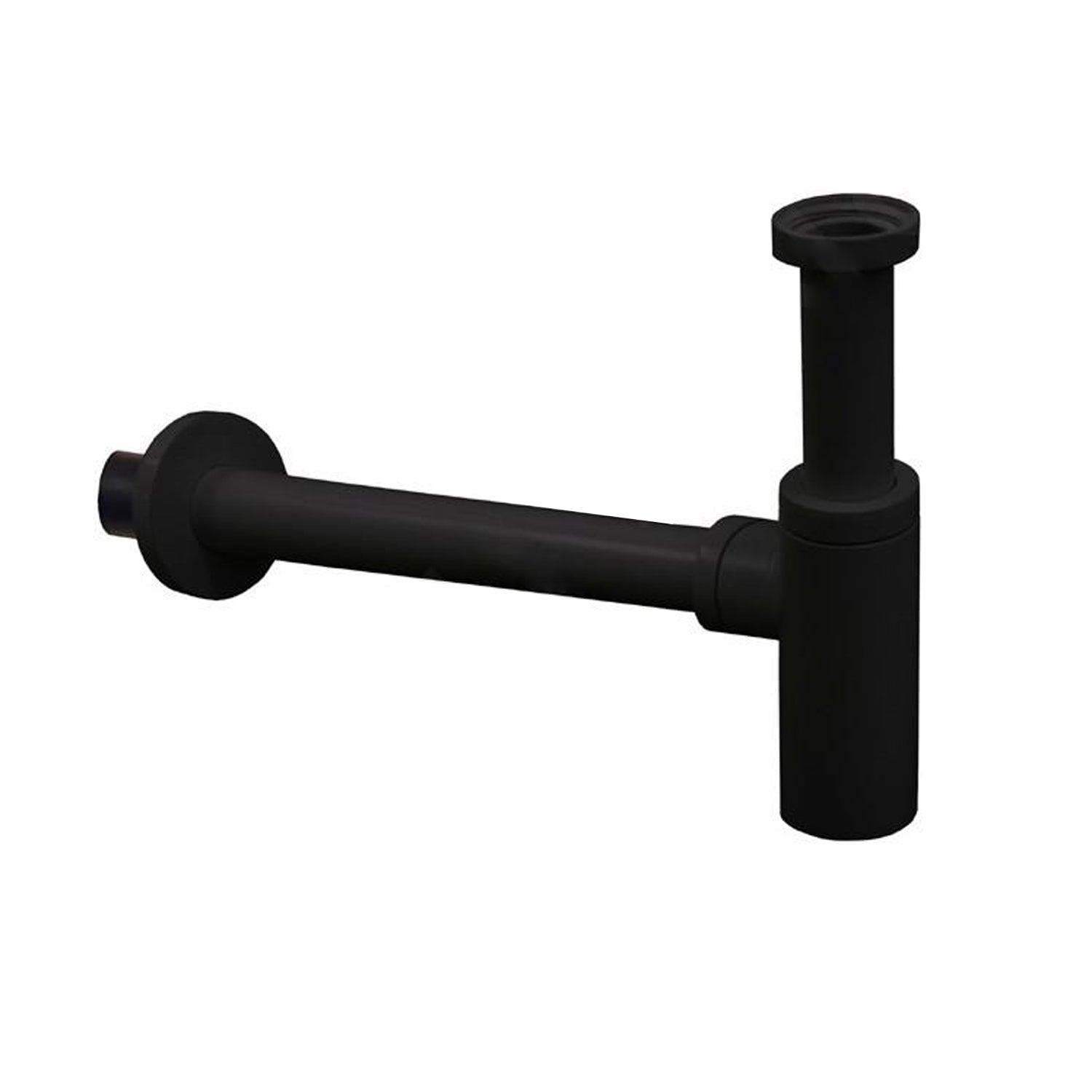 Sifone di scarico lavabo Paffoni design tondo in ottone nero opaco by CeramicStore | Lo specialista del tuo bagno