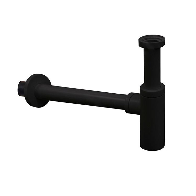 Sifone di scarico lavabo Paffoni design tondo in ottone nero opaco by CeramicStore | Lo specialista del tuo bagno