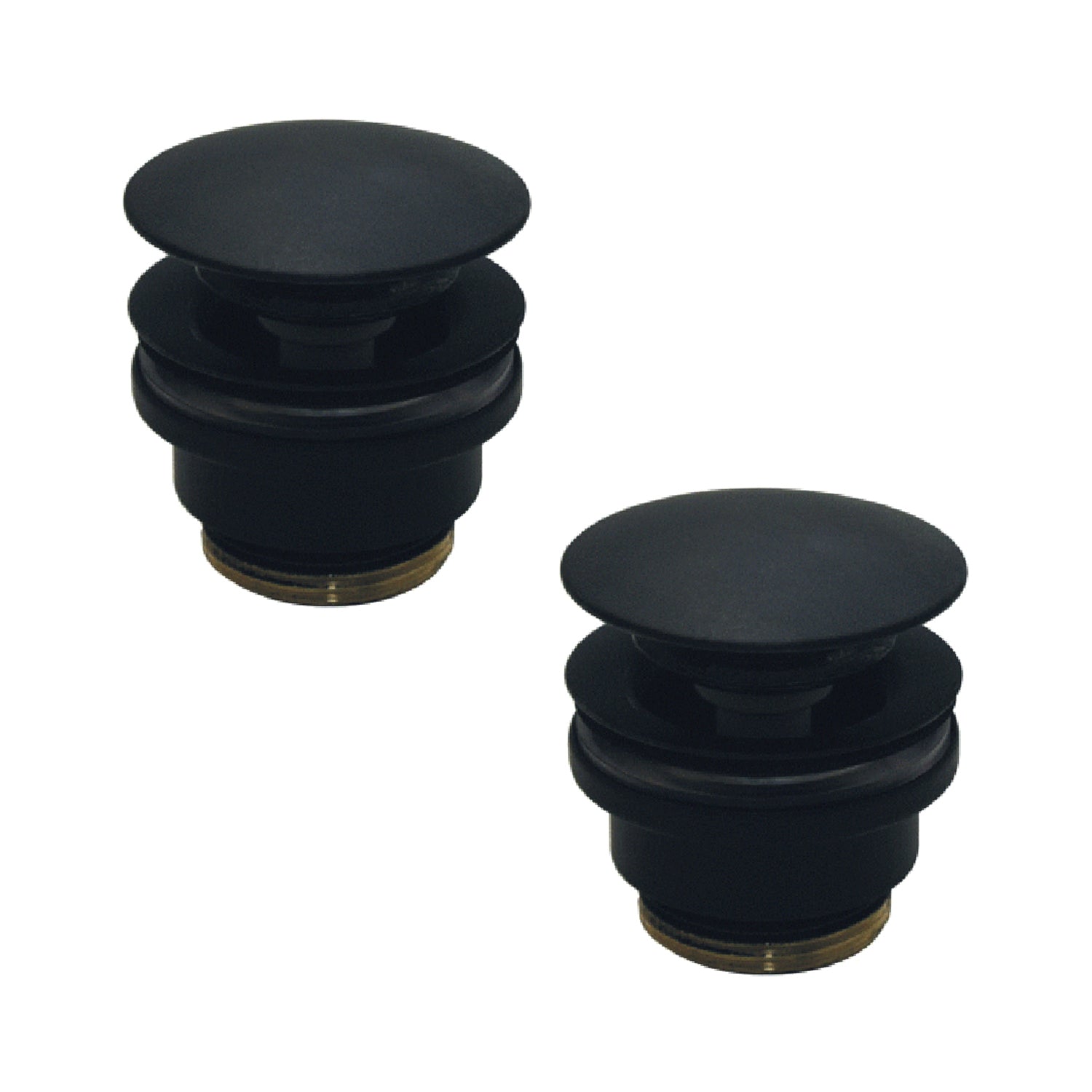 Set 2 Pilette click clack per lavabi con troppo pieno Paffoni Light Exclusive Edition versione Nero Opaco by CeramicStore | Lo specialista del tuo bagno