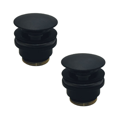 Set 2 Pilette click clack per lavabi con troppo pieno Paffoni Light Exclusive Edition versione Nero Opaco by CeramicStore | Lo specialista del tuo bagno