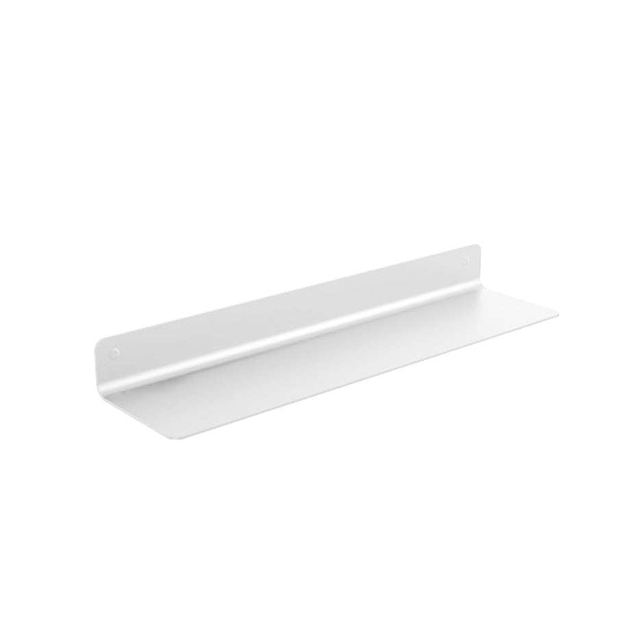 Mensola porta oggetti a muro Lineabeta collezione Saeta in alluminio verniciato bianco misura cm 45,4 by CeramicStore | Lo specialista del tuo bagno