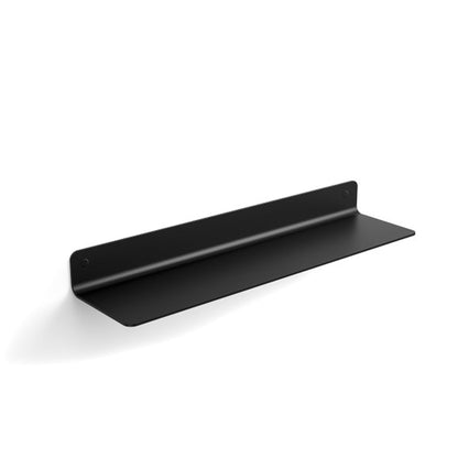 Mensola porta oggetti Lineabeta collezione Saeta in alluminio verniciato nero cm 45