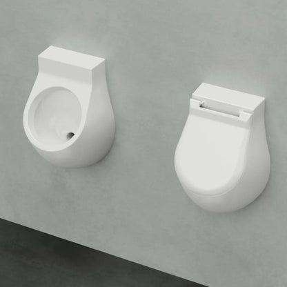 Orinatoio a parete senza fori Azzurra serie Nuvola 35