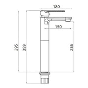 Coppia di miscelatori per lavabo alto e bidet serie Hopper in ottone cromato by CeramicStore | Lo specialista del tuo bagno