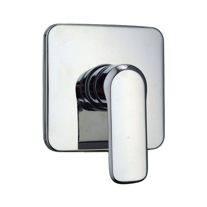 Composizione di miscelatori per lavabo, bidet e doccia una via quadro Hopper in ottone cromato by CeramicStore | Lo specialista del tuo bagno