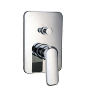 Composizione di miscelatori per lavabo alto, bidet e doccia 2 vie quadro Hopper in ottone cromato by CeramicStore | Lo specialista del tuo bagno