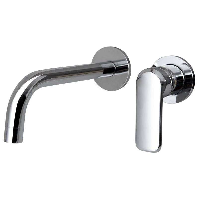 Composizione di miscelatori per lavabo incasso, bidet e doccia una via Hopper in ottone cromato by CeramicStore | Lo specialista del tuo bagno