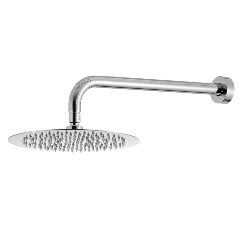 Kit doccia con incasso a una via e soffione tondo 250mm in ottone cromato Hopper by CeramicStore | Lo specialista del tuo bagno