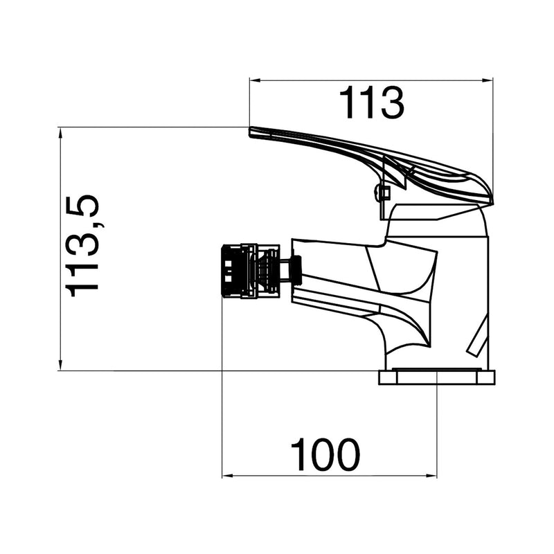 Miscelatore bidet serie Celia in ottone cromato by CeramicStore | Lo specialista del tuo bagno