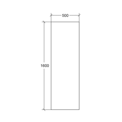 Specchio rettangolare alto molato da parete ultrapiatto Lineabeta Speci cm 50x160h by CeramicStore | Lo specialista del tuo bagno
