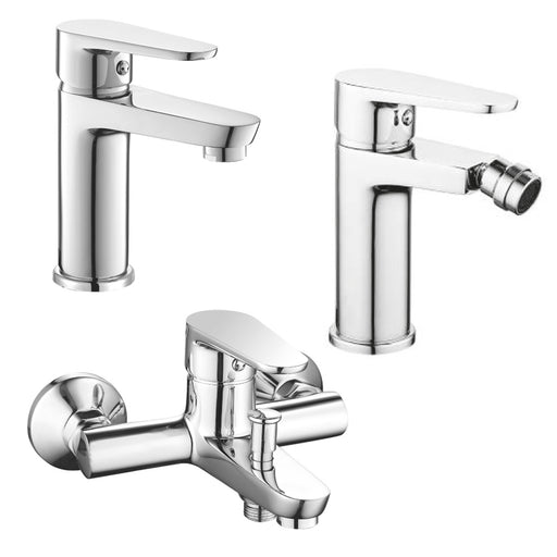 Set di miscelatori lavabo+bidet+vasca modello Rose 2.0 in ottone cromato by CeramicStore | Lo specialista del tuo bagno