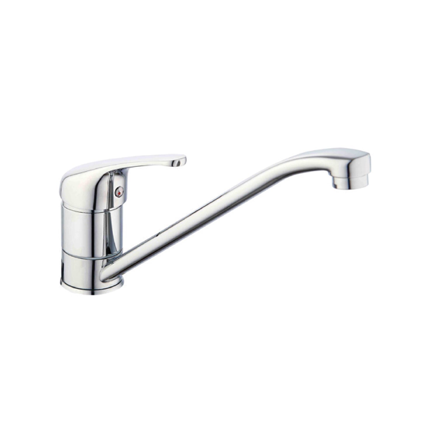 Miscelatore monocomando lavello a canna bassa modello Cesio 2.0 in ottone cromato by CeramicStore | Lo specialista del tuo bagno