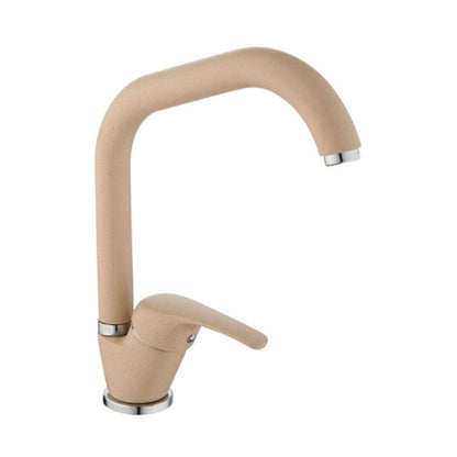 Miscelatore monocomando lavello con canna a ponte modello Cesio in ottone Granito avena by CeramicStore | Lo specialista del tuo bagno