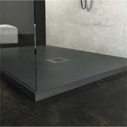 Piatto Doccia 61X100 effetto Ardesia realizzato in marmo resina Relax Design Rocky - Cemento by CeramicStore | Lo specialista del tuo bagno