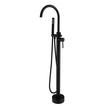 Colonna vasca a pavimento nero con miscelatore doccia STAR by CeramicStore | Lo specialista del tuo bagno
